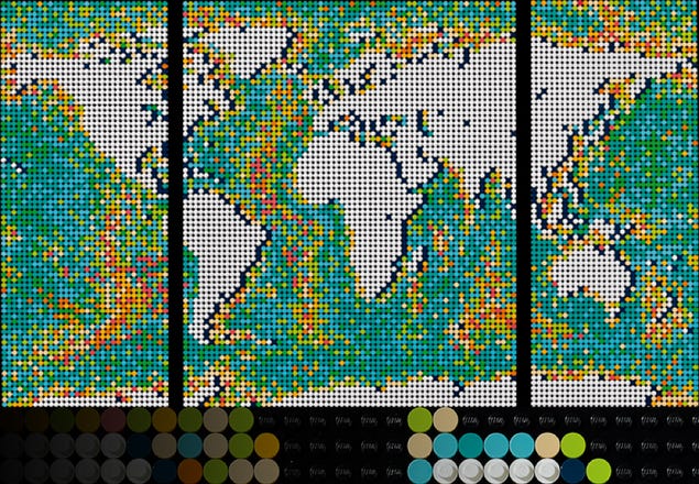 La carte du monde 31203 | Art | Boutique LEGO® officielle FR