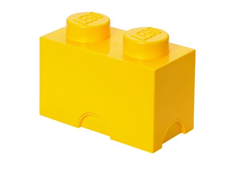 Image of LEGO STORAGE BRICK 2 YELLOW