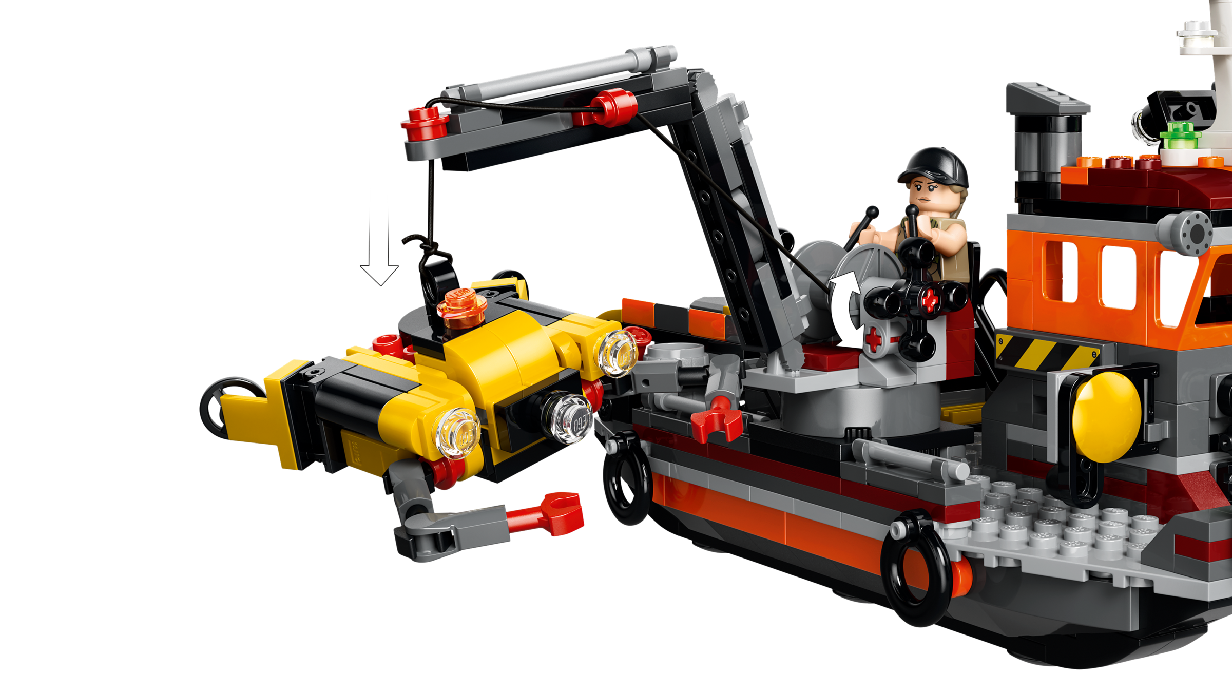 Mosasaurus Dinosaur Boat Attack 77983 | Jurassic World™ | Buy