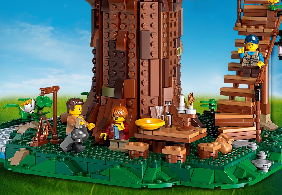Ideas 21318 Building Blocks Sets Large Tree House Bricks Model DIY Toys for Kids 