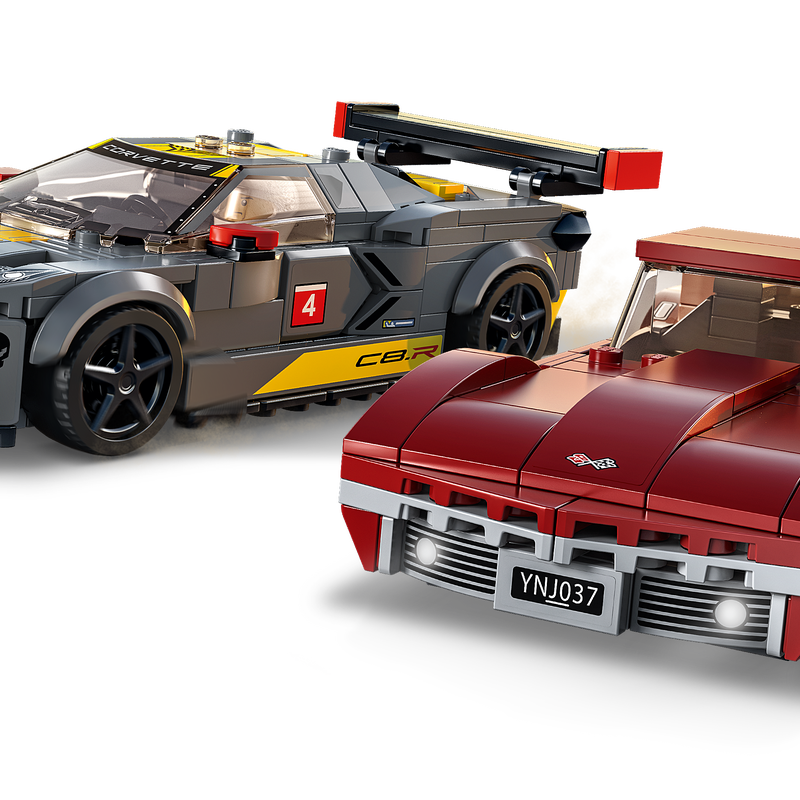 Chevrolet Corvette C8.R Race Car and 1969 Chevrolet Corvette