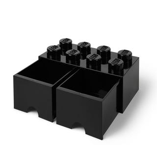 LEGO® 8-Stud Black Storage Brick Drawer