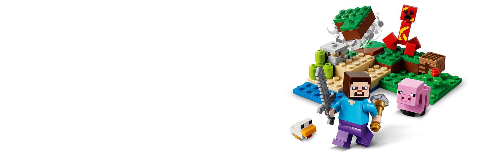Lego Minecraft A Emboscada Do Creeper 72 Peças - 21177 - Fabrica da Alegria