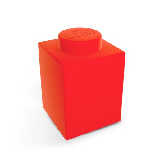 LEGO 5007231 - Sengelampe, 1x1-klods – rød
