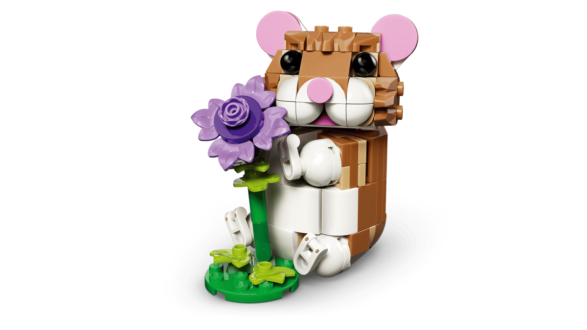 L’adorable hamster et la fleur — Vue principale