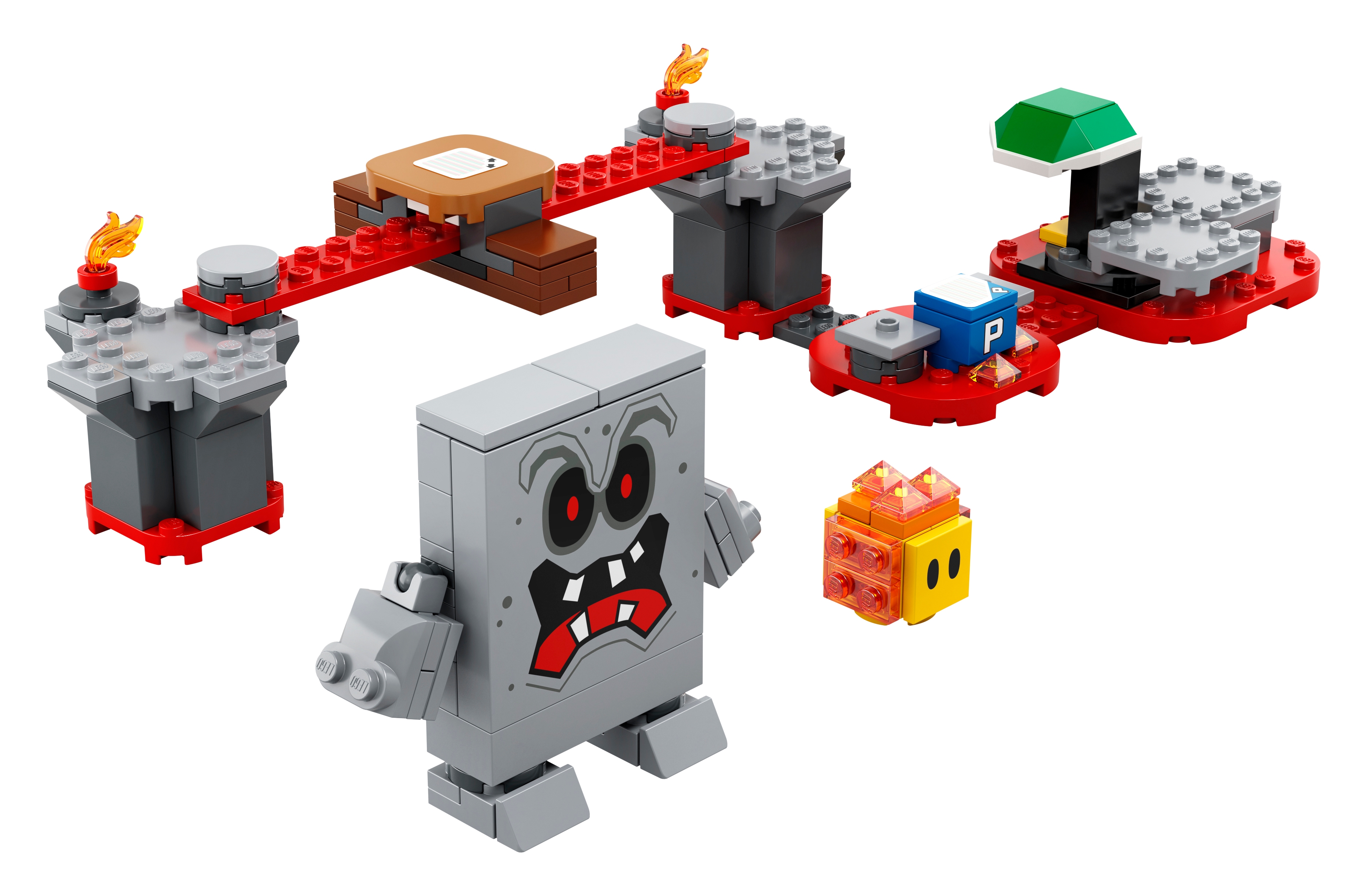 Lego Super Mario Whomp’S Lava Trouble Expansion Set 71364 Building Kit Toy For 