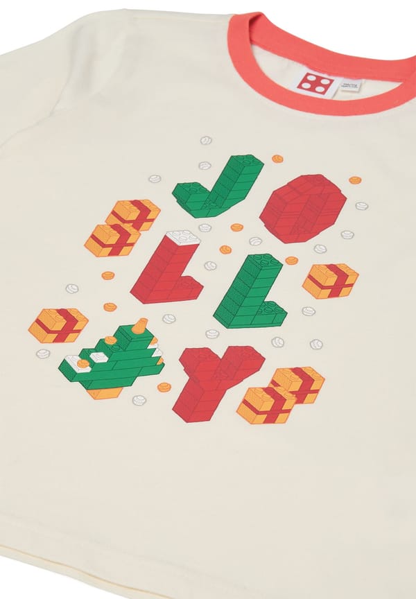 Kids Christmas Pajamas – Off-White - Image 4