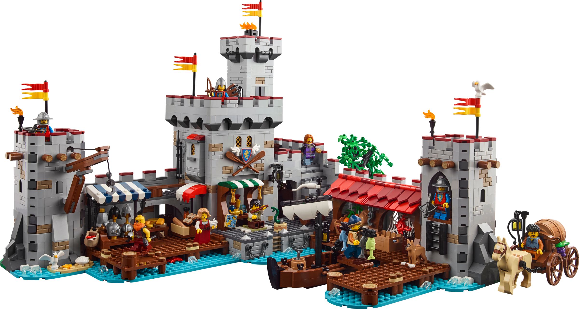 Markt am Meer im Mittelalter