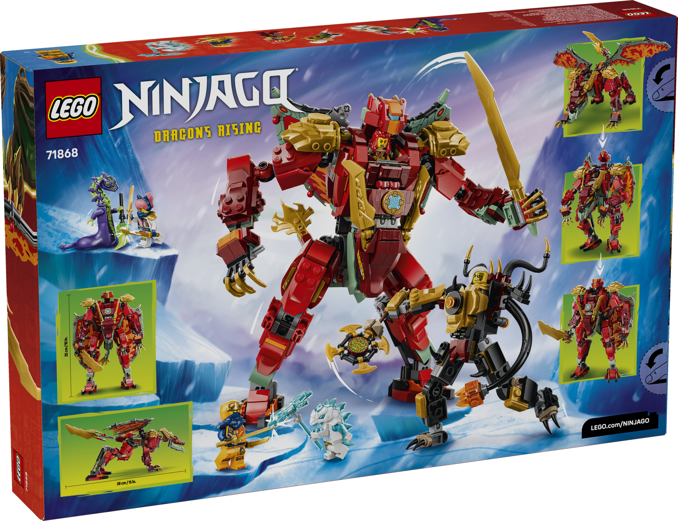 Wyldfyre's Transforming Dragon Mech 71868 | NINJAGO® | Buy online