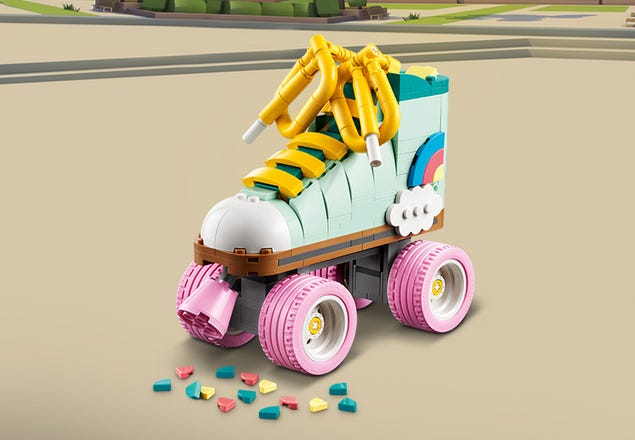 Lego Creator 3-en-1 - Les patins à roulettes rétro, Jouets de construction  31148