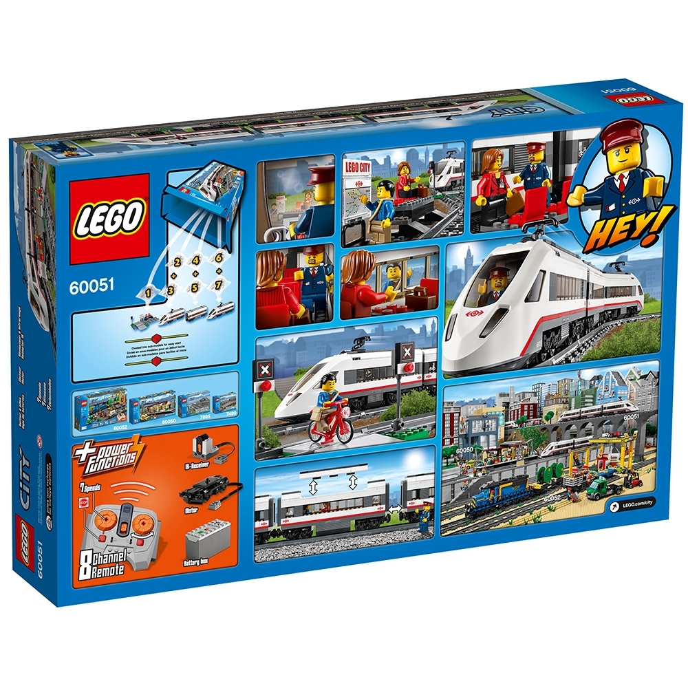 LEGO City Treno Kit Motore Power Functions 7938/7939/60051/60052/60098/10254 