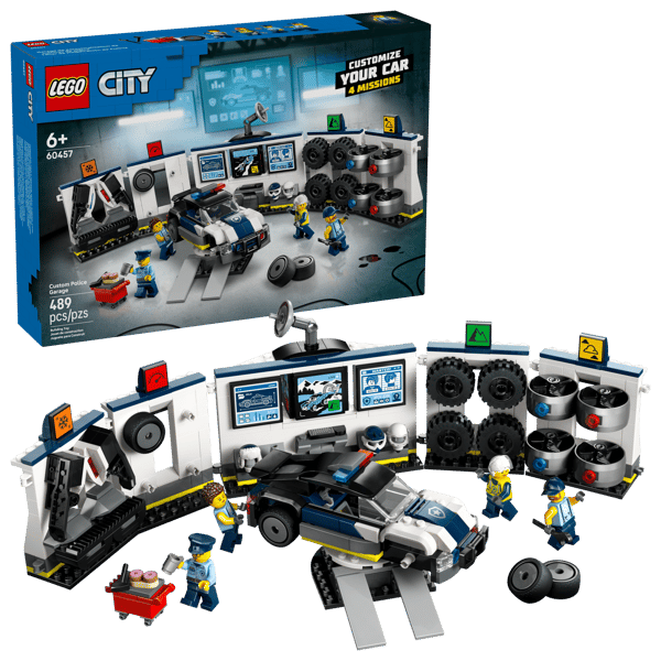 LEGO 60457 Le garage de personnalisation des voitures de police — visuel 2 sur 8