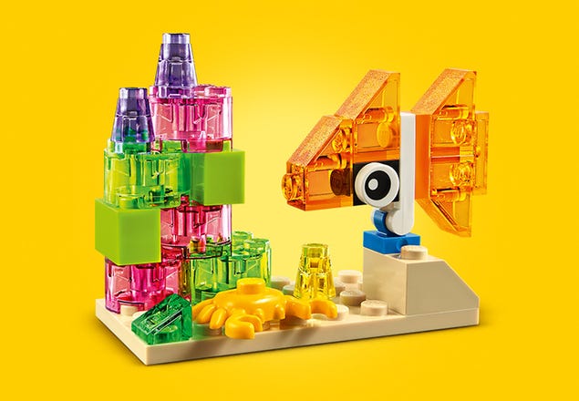 LEGO Transparent Brick, Plate, Tile, Translucent Small Parts / 50 Random  Pieces