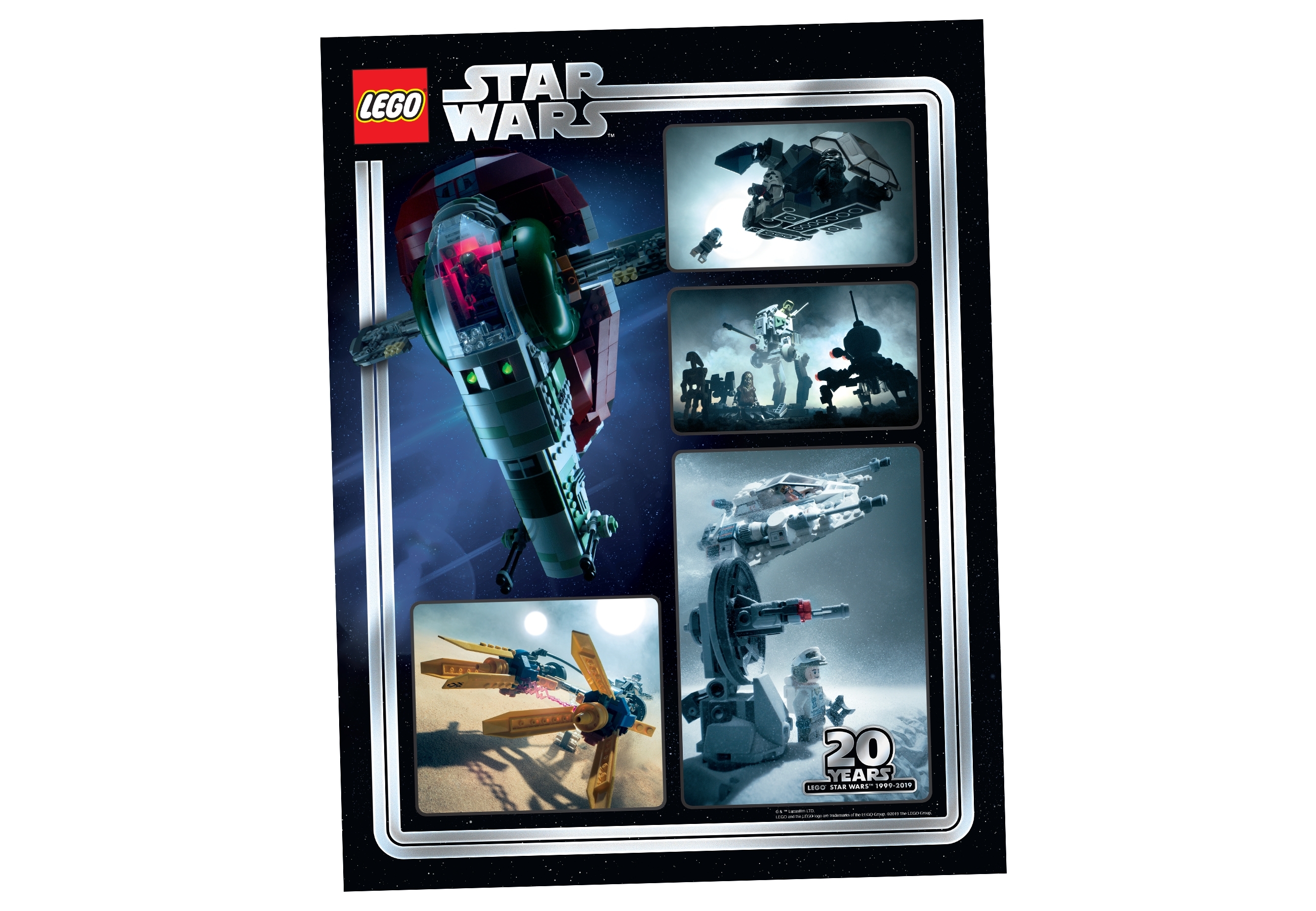 STARS WARS LEGO EPISODE 5 MOVIE POSTER PICTURE PRINT Sizes A5 to A0 **NEW**