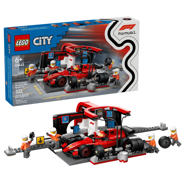 F1® Pit Stop & Pit Crew with Ferrari Car - Image 3