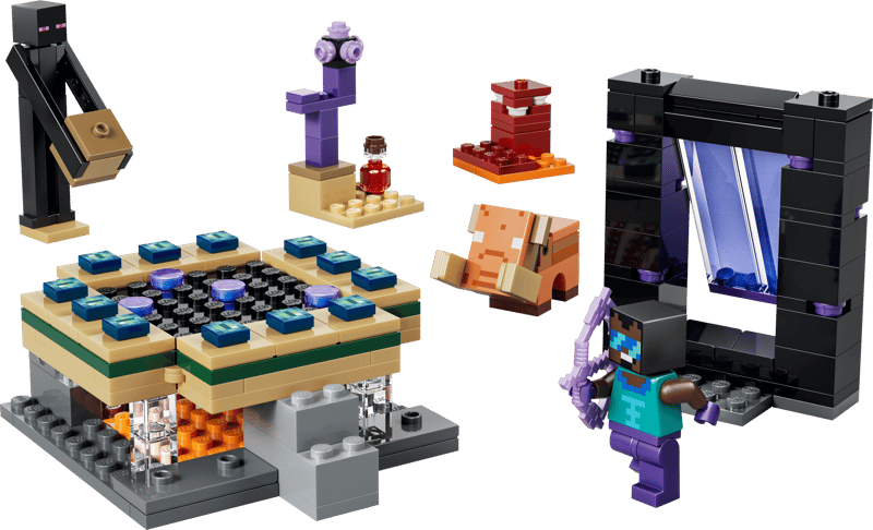 Le set LEGO 21584 Voyage à travers les Portails du Nether et de l'Ender