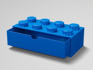 Cajón de escritorio azul de 8 espigas LEGO®