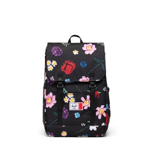 Herschel Retreat™ Petit sac à dos noir – Pluie de fleurs