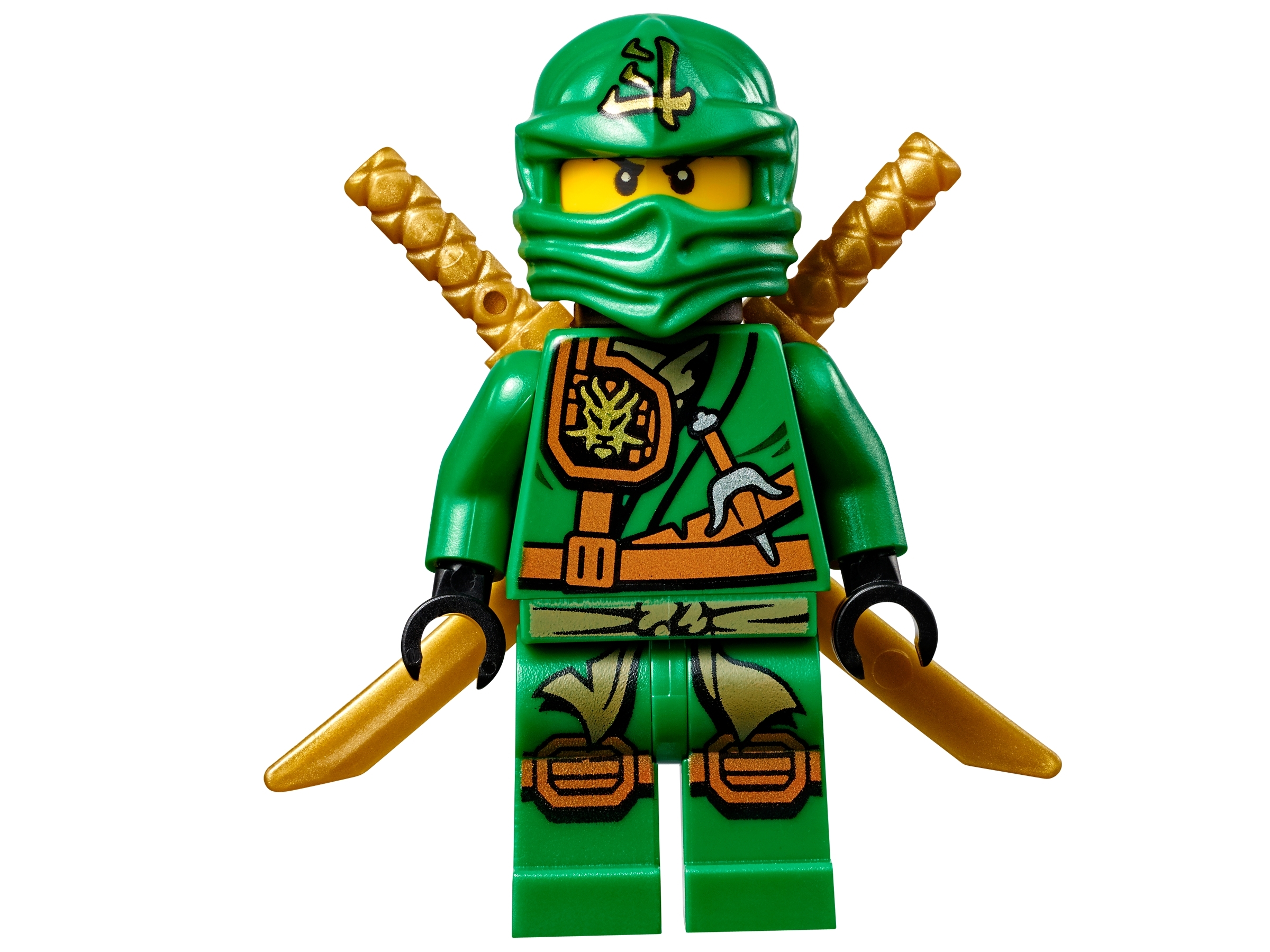 Lego Ninjago 70749 Lloyd the Green Ninja Minifigure 2015 & 2 Swords Brand New 