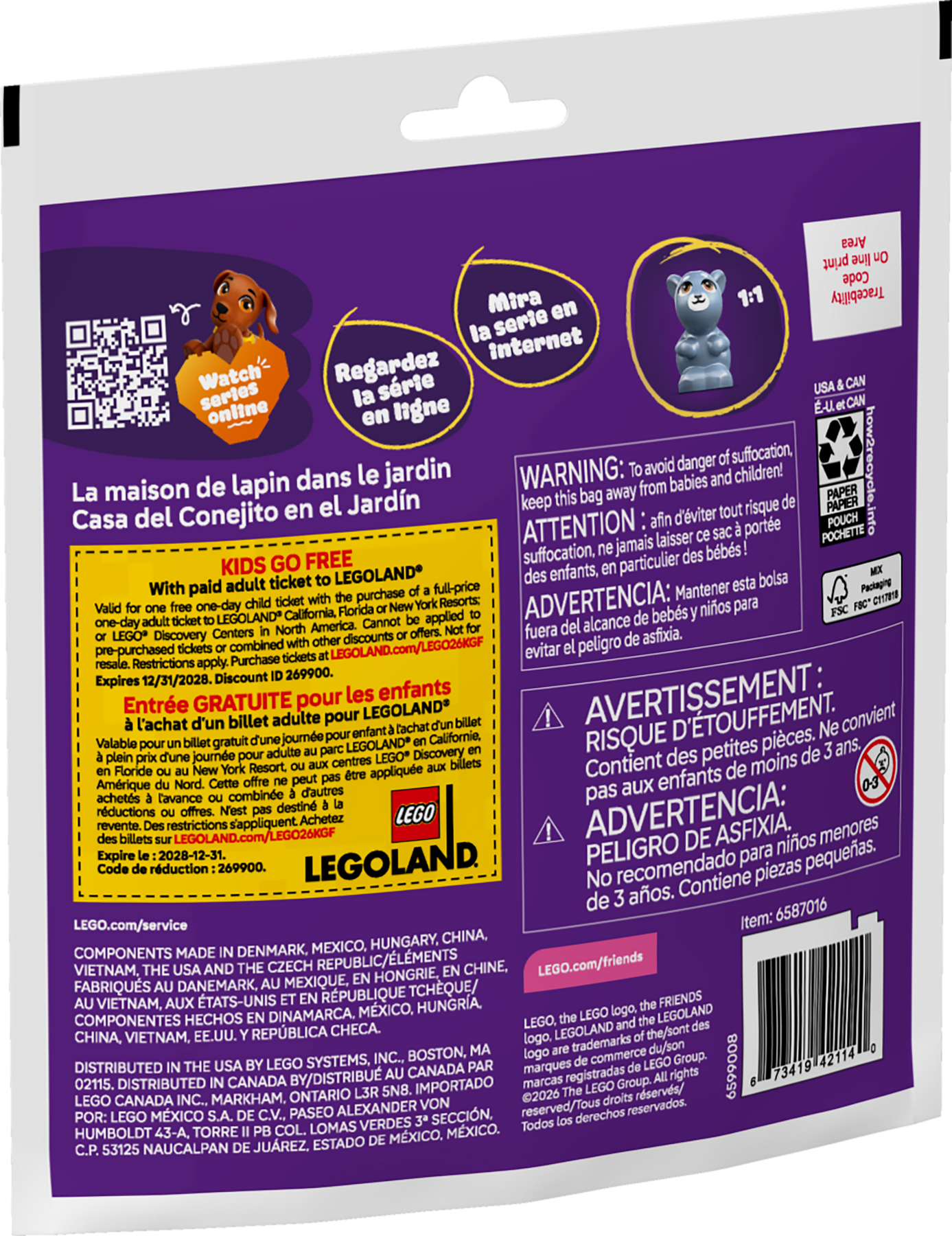 Garden Bunny House 30722 | Friends | Buy online at the Official