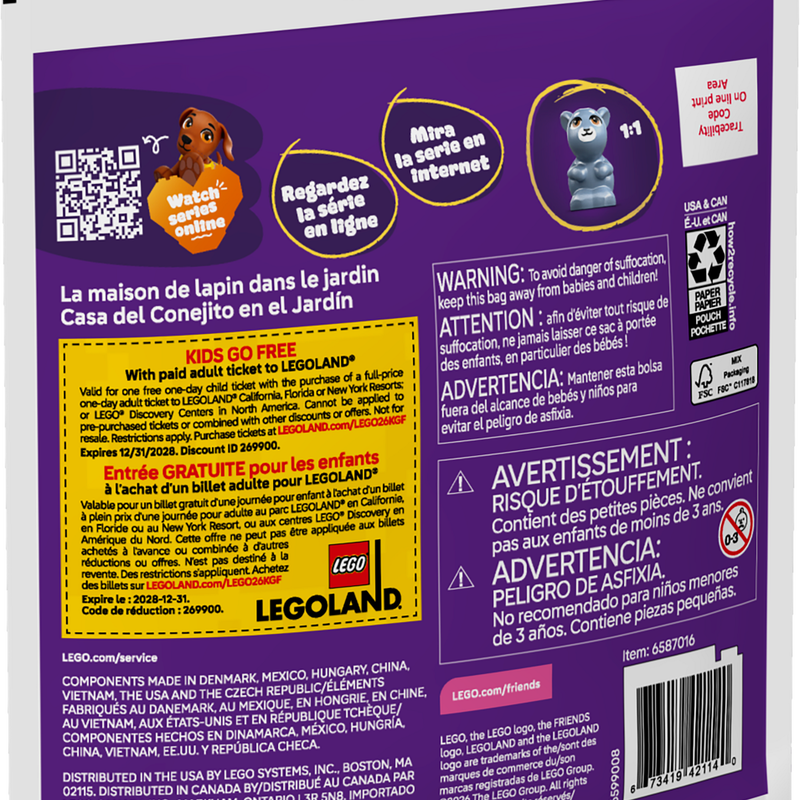 Garden Bunny House 30722 | Friends | Buy online at the Official Garden Bunny House 30722 | Friends | Buy online at the Official