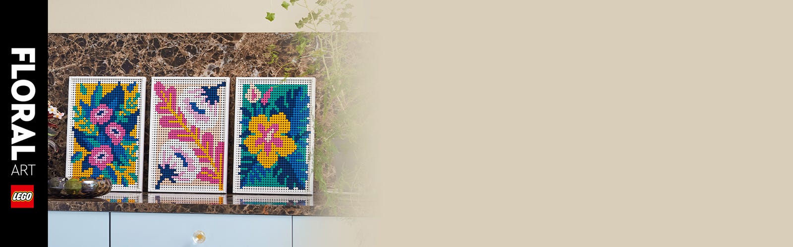 LEGO 31207 Art Floral, Accessoire de Décoration Intérieure, Tableau  Personnalisé, Fleurs Artificielles, Collection, Nature, Loisir Créatif  Adultes : : Cuisine et Maison