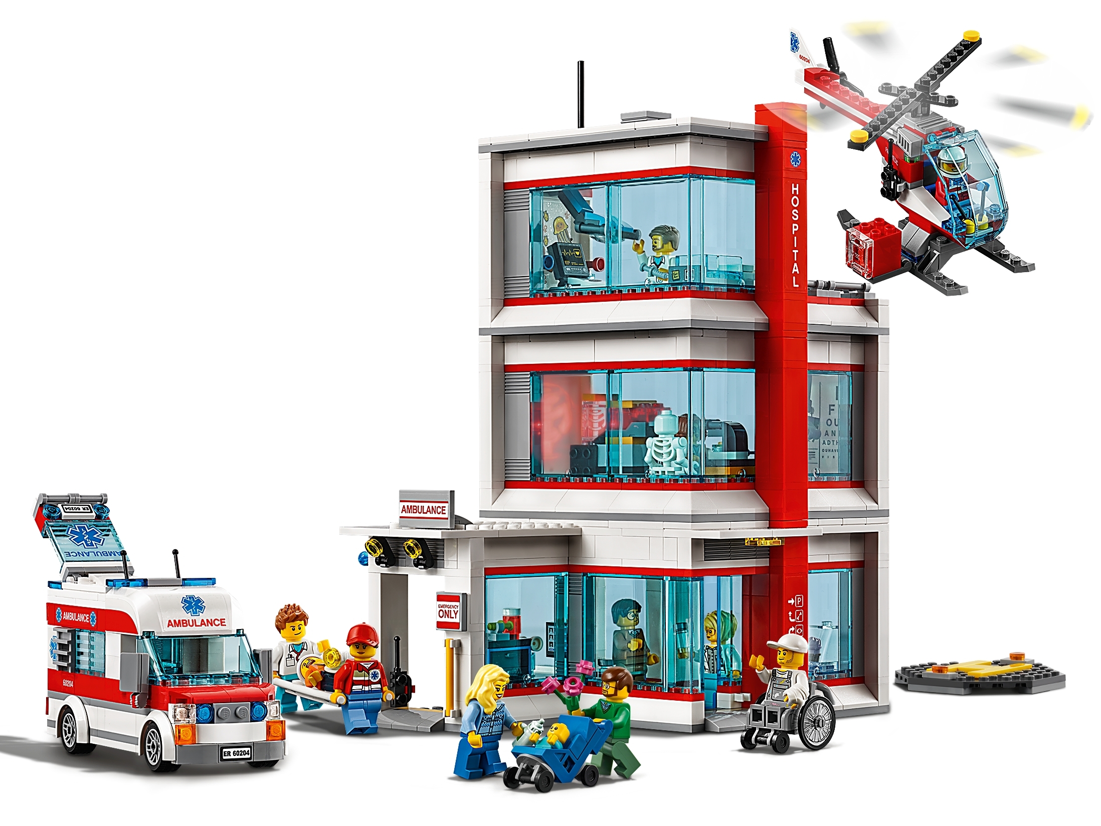 sextant Integraal bezig LEGO® City ziekenhuis 60204 | City | Officiële LEGO® winkel NL