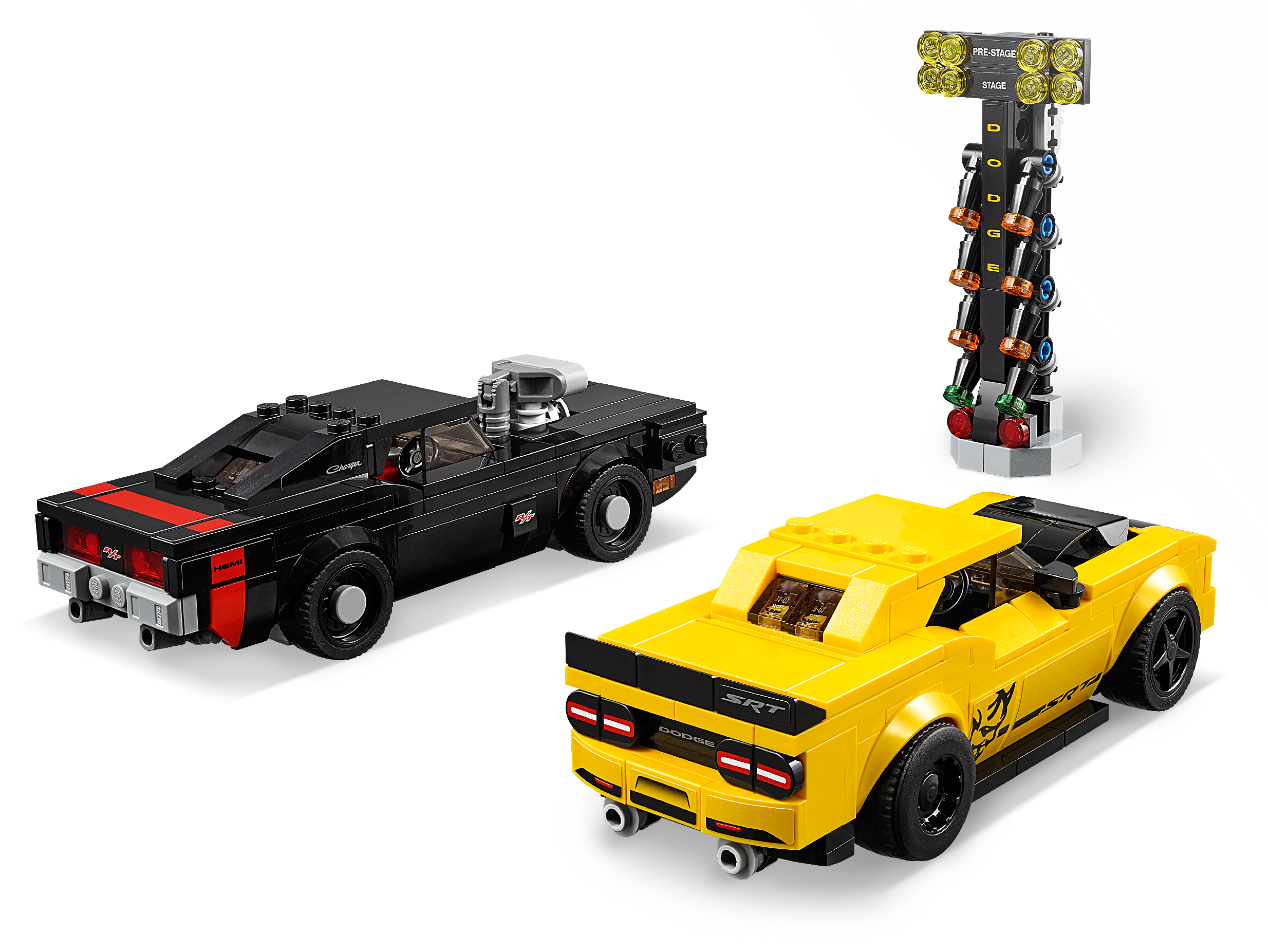 2018 Dodge Challenger SRT Demon and 1970 Dodge Charger R LEGO® Speed Champions 