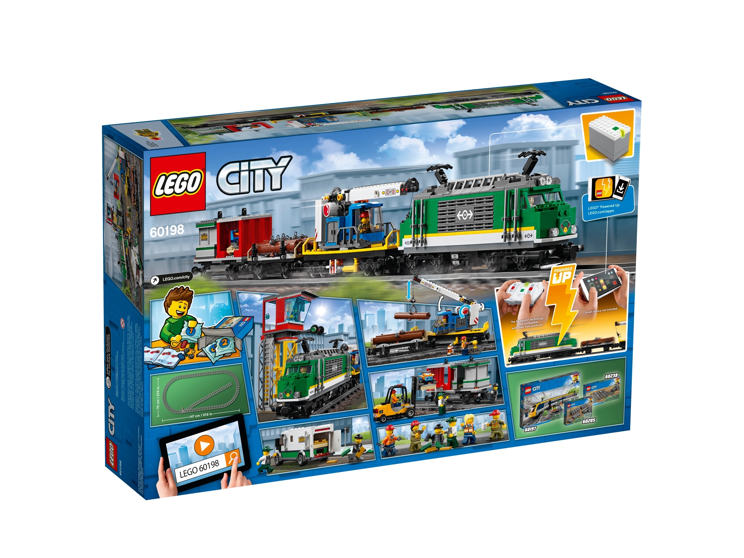 LEGO City 60198 treno merci cargo train 60238 Trains morbido switch n9/18 