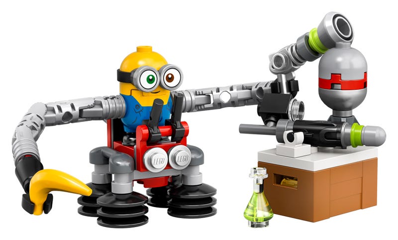 Minion Bob mit Roboterarmen