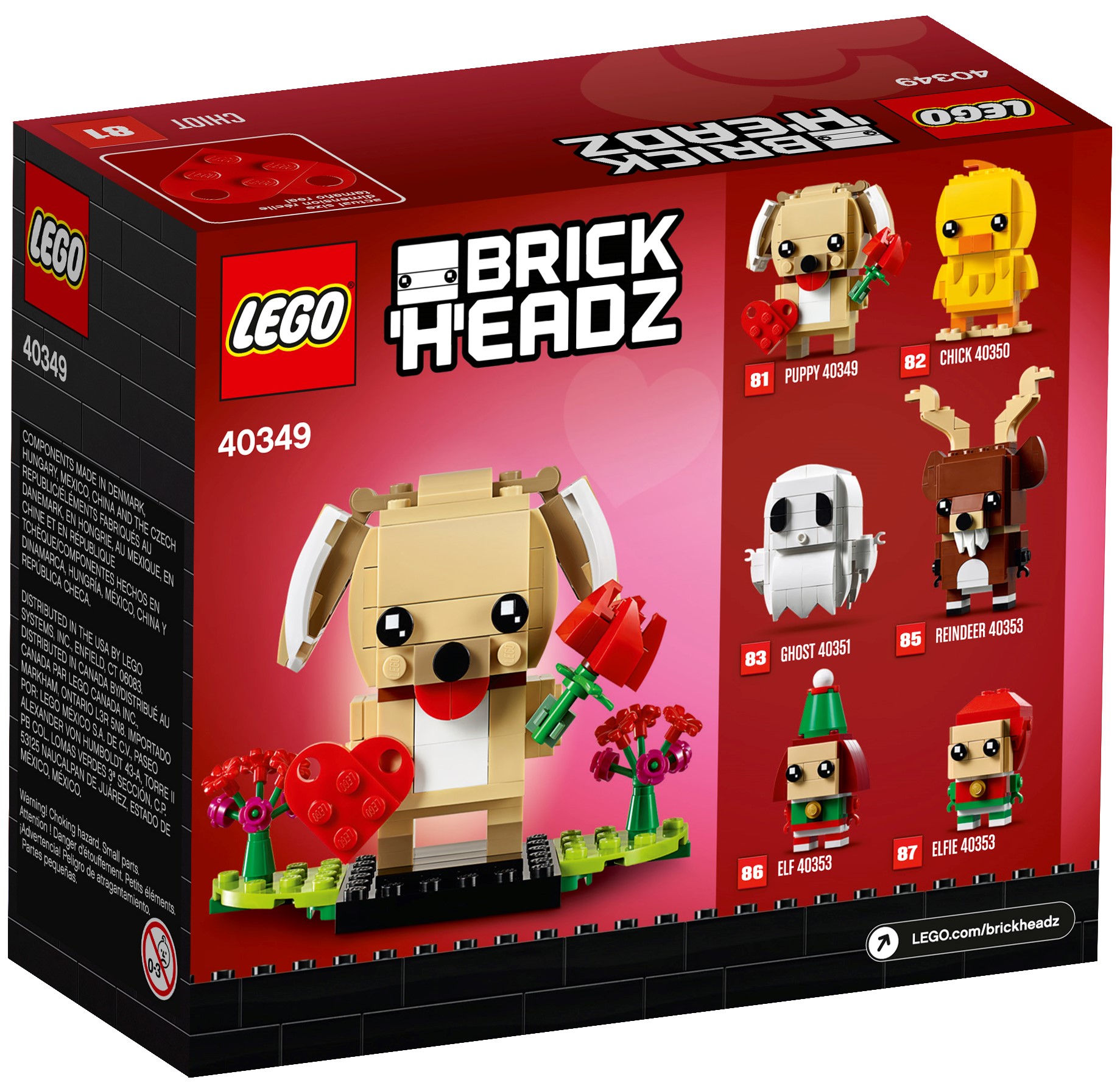 for sale online Lego BrickHeadz Valentine's Bear 40379
