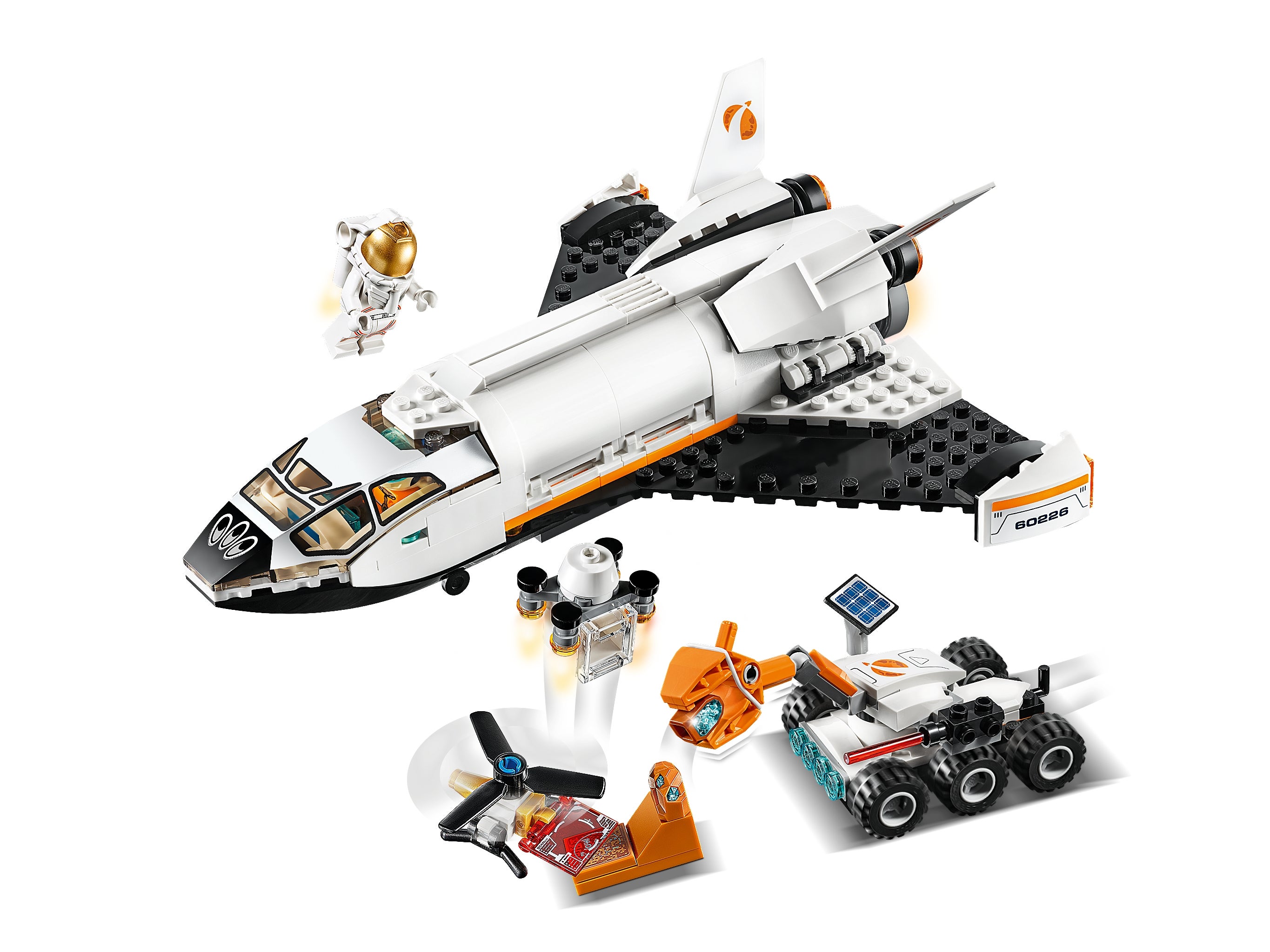 Lego Shuttle Di Ricerca Su Marte Costruzioni Piccole /& City Space Port Multicolore 6251703 Gioco Per Bambini Prova Di Guida Del Rover