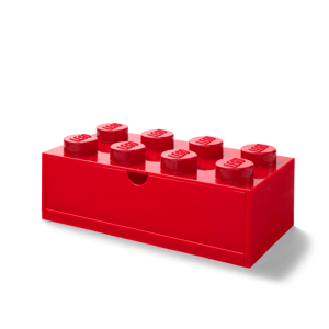 Brique 8 tenons avec tiroir – rouge
