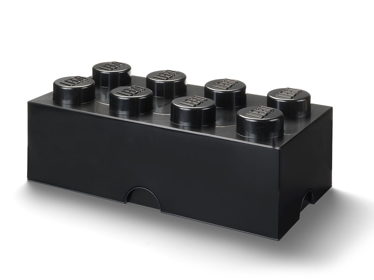 8-Stud Storage Brick – Black