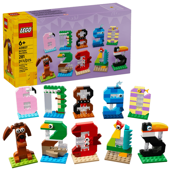 LEGO 40807 Les chiffres d’anniversaire — visuel 2 sur 8