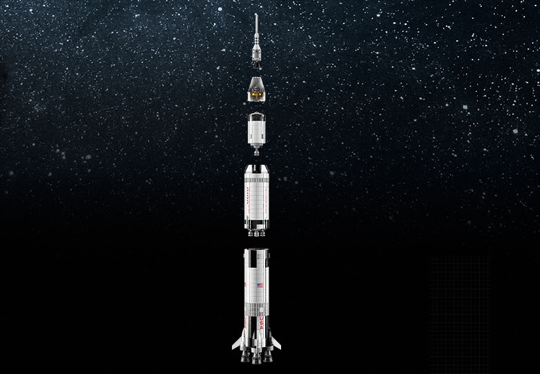 LEGO IDEAS 21309 NASA APOLLO 11 SATURNO V 