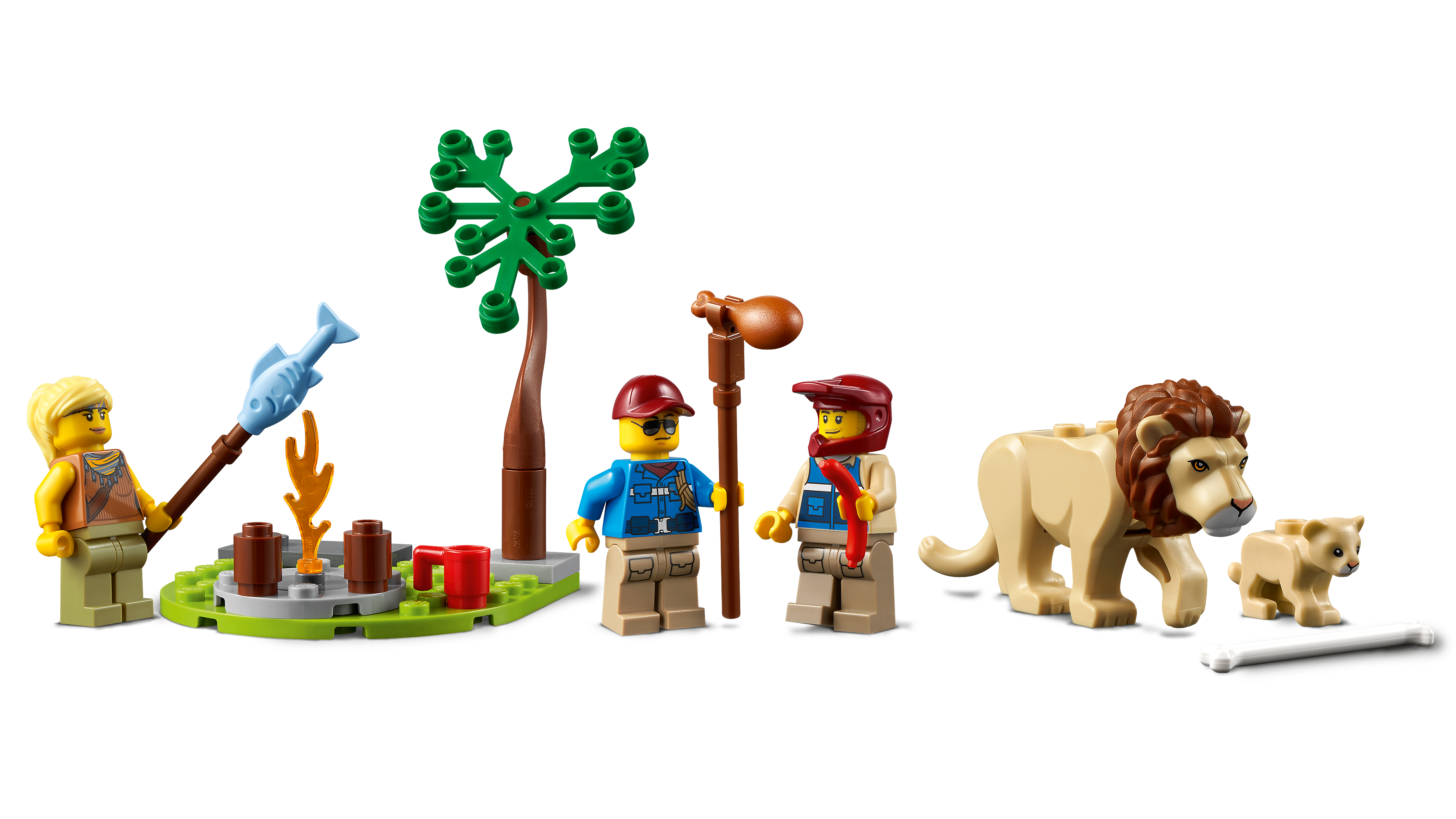 Building Set with Animal Figures LEGO 60301 City Wildlife Rescue Off Roader Vehicle Car Toy Years Old Gift Idea for Preschool Kids 4