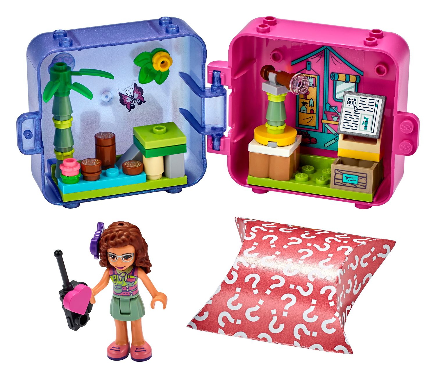Le cube de jeu de la jungle d'Olivia