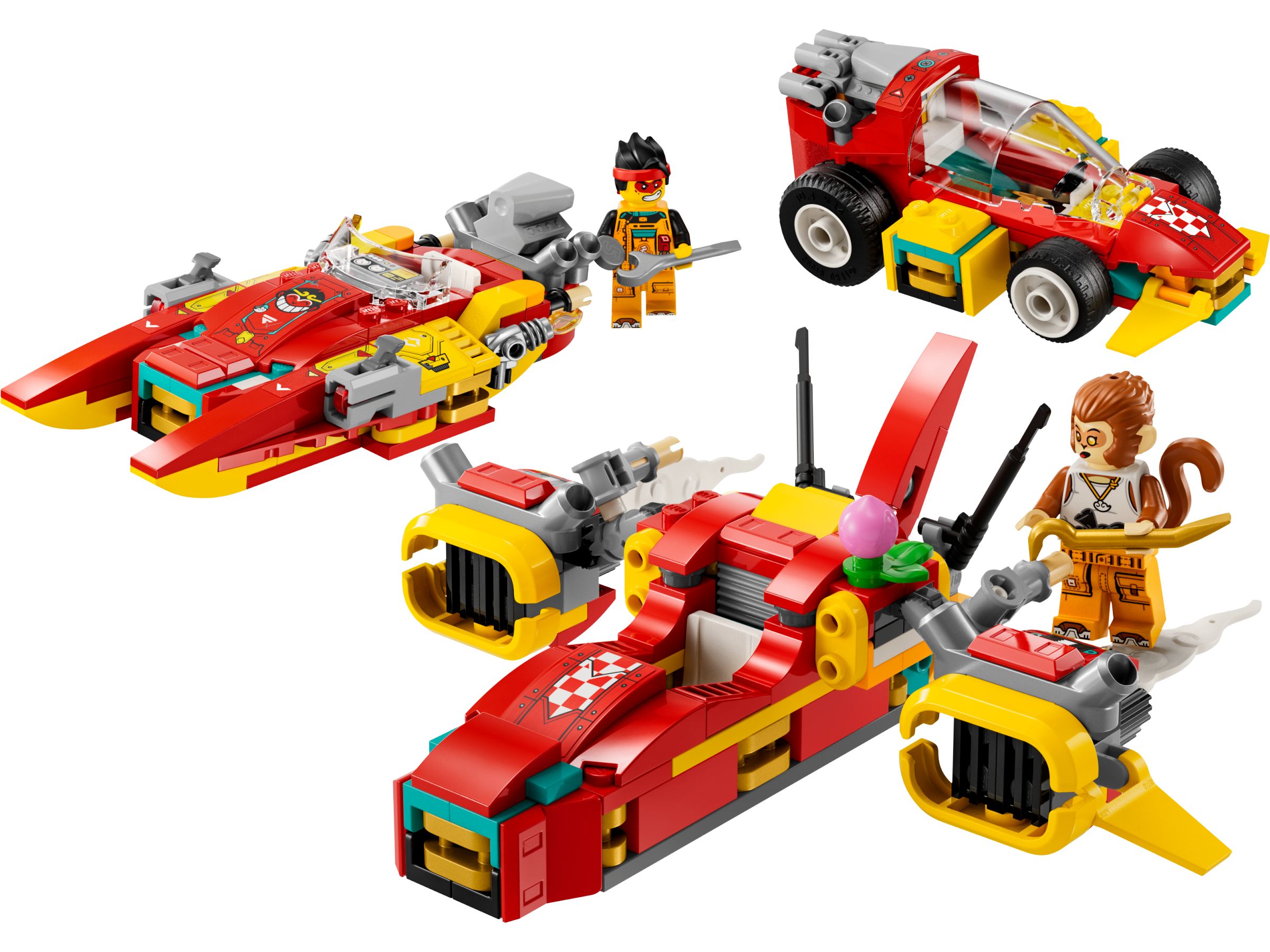 Nieuwe LEGO sets voor januari 2024 LEGO Monkie Kid 80050 Creatieve voertuigen