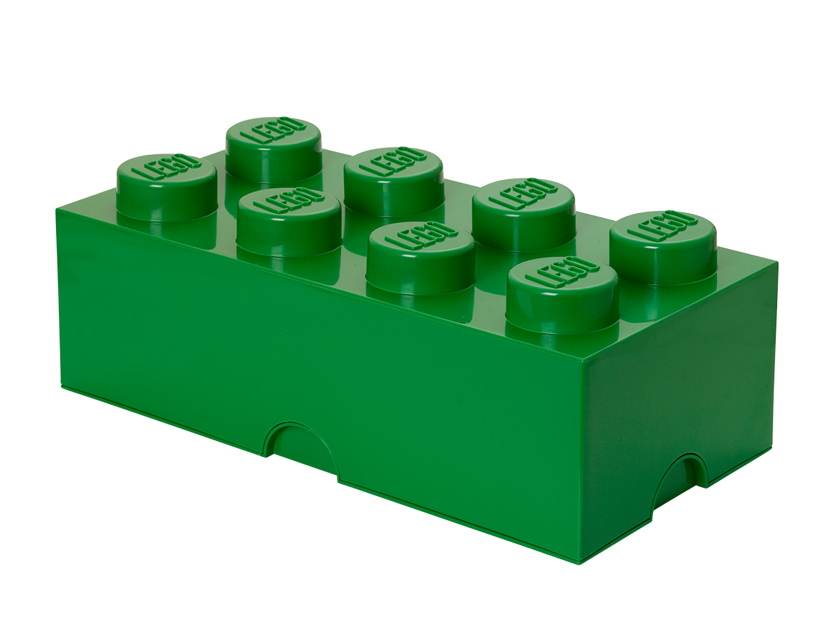 8-Stud Storage Brick – Green