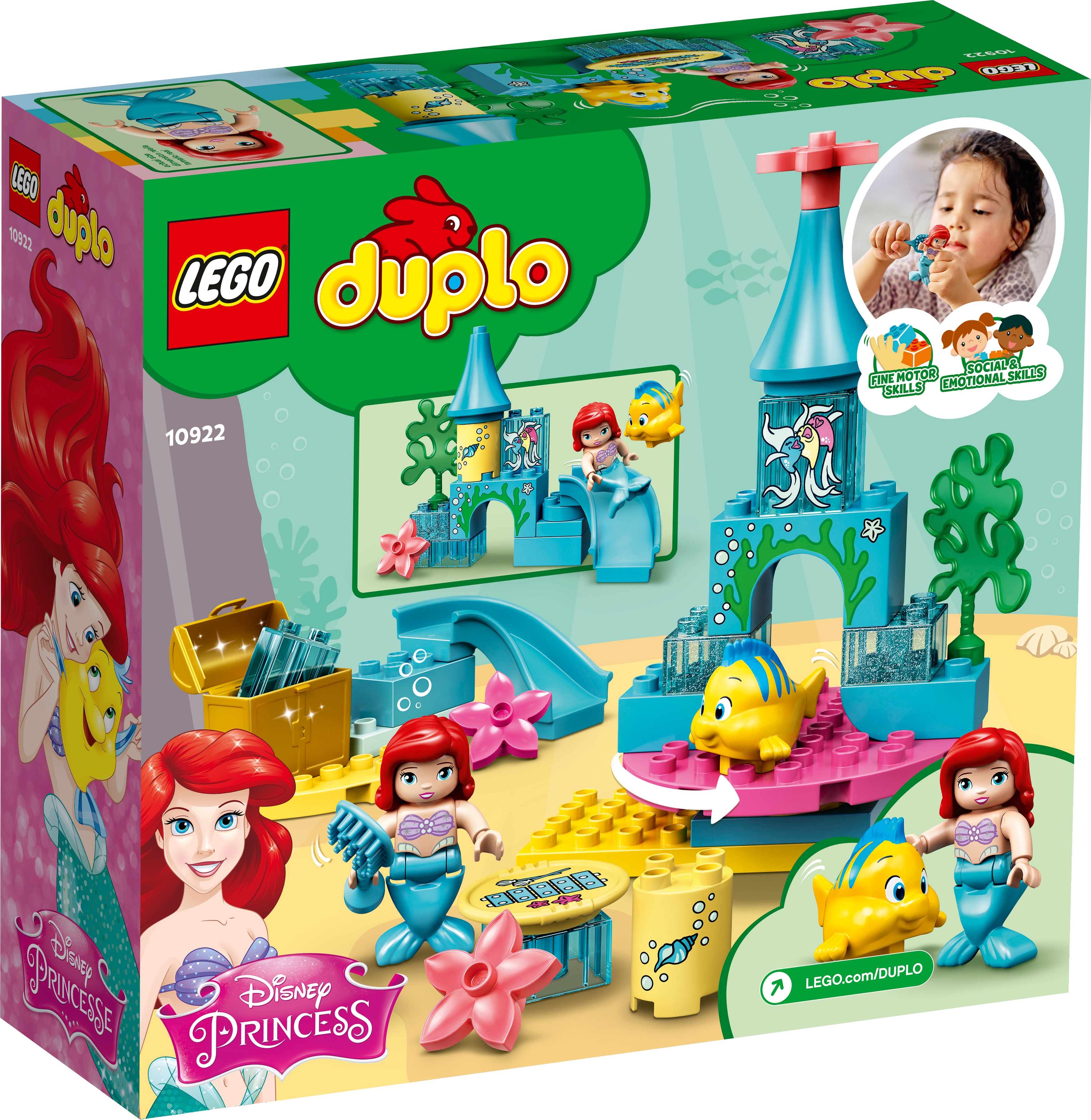 10922 LEGO Duplo Disney Ariel's Undersea Castle Little Mermaid 35 Pieces Age 2+