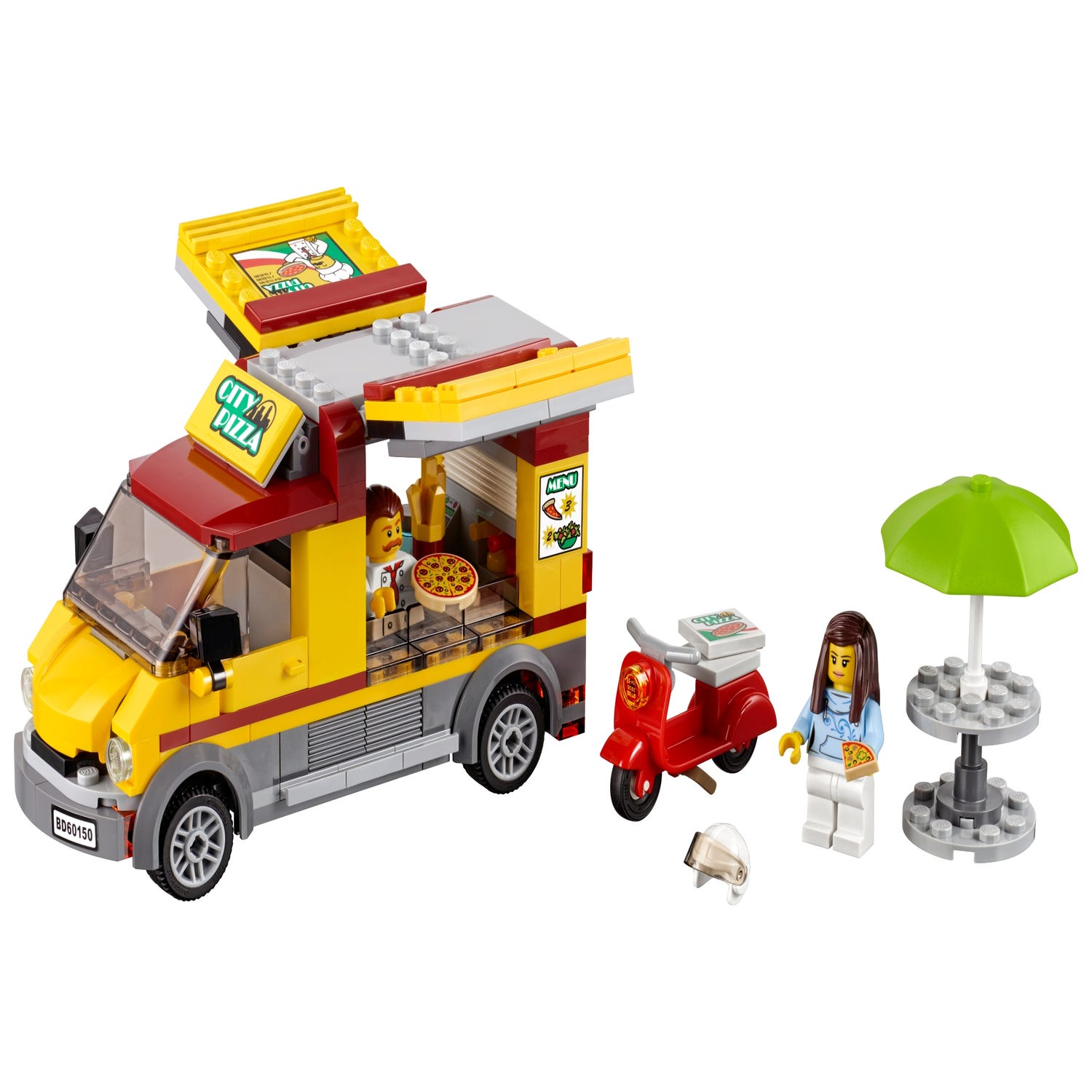 fællesskab Sammenlignelig Stor mængde Pizza Van 60150 | City | Buy online at the Official LEGO® Shop US