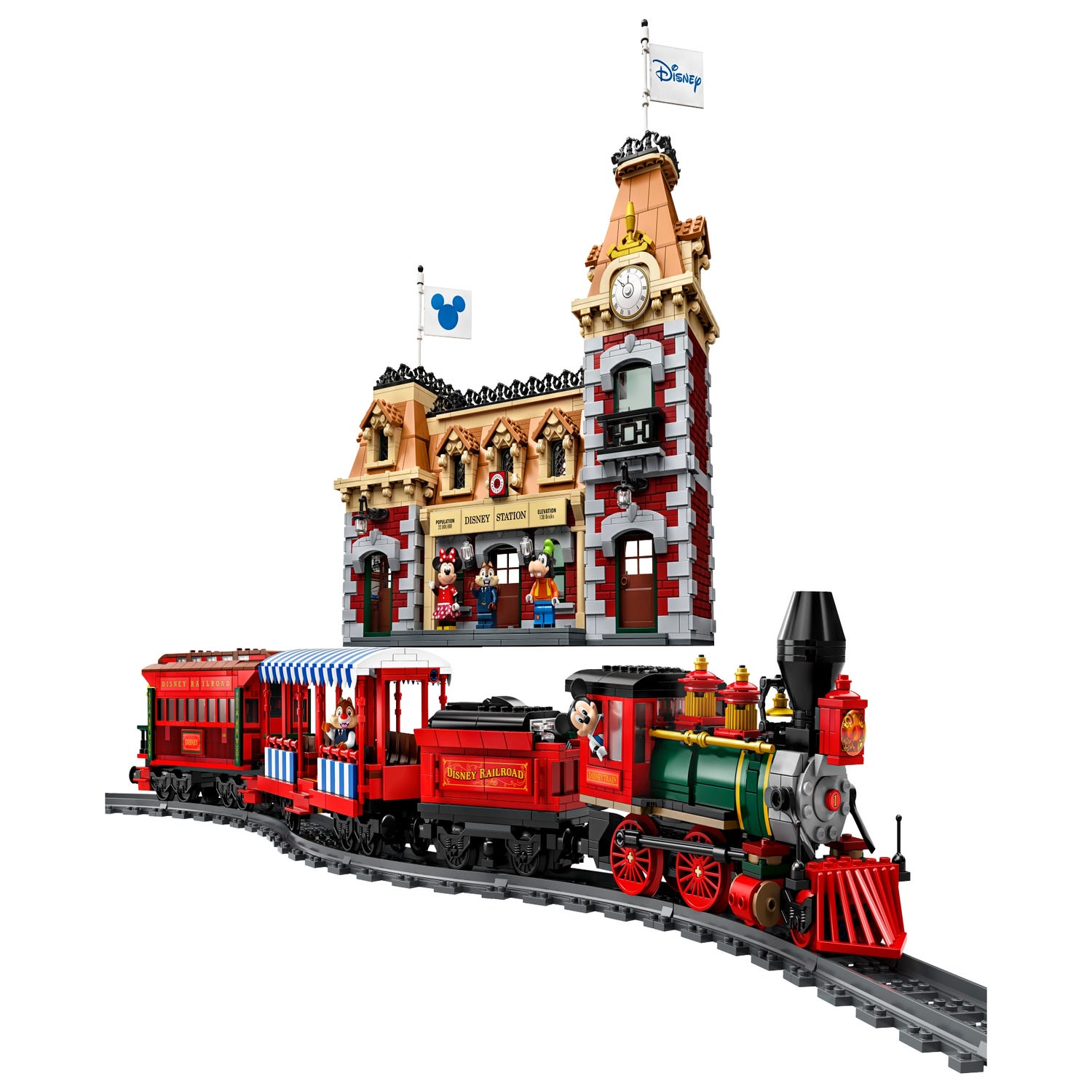 Aanpassen Kreunt Kustlijn Disney trein en station 71044 | Disney™ | Officiële LEGO® winkel BE