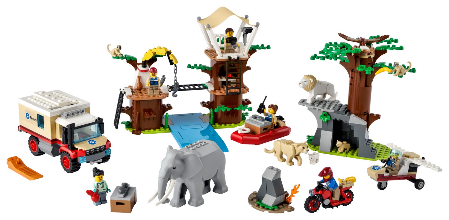 Accampamento di soccorso animale 60307 City LEGO® Shop ufficiale IT