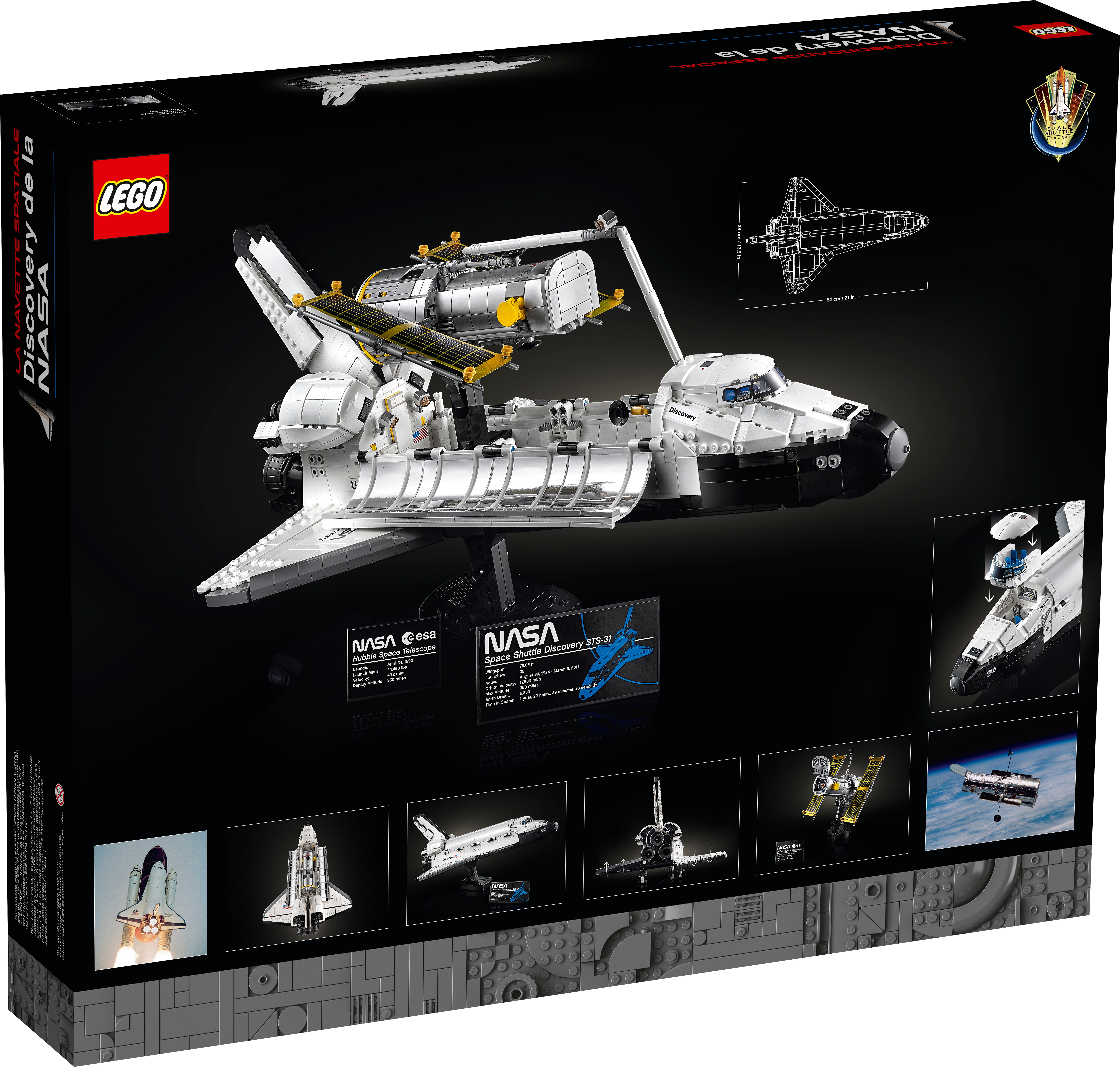 Supporto a Muro Lego NASA Space Shuttle Discovery 10283 FLAT Wallmount 