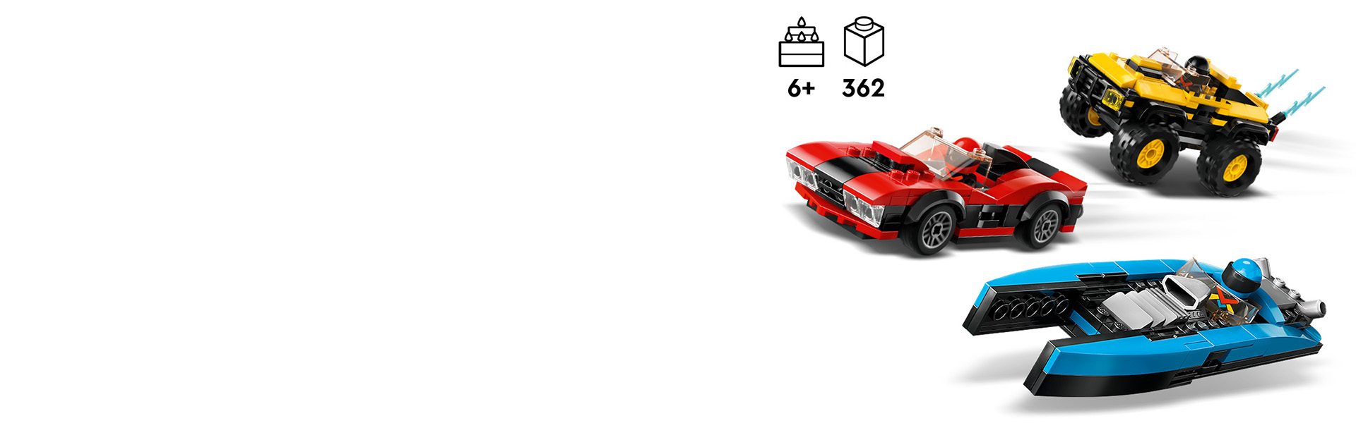【kさん専用】 Amazon.com: Lego City 60395 2KDRIVE Triple Vehicle Race Pack
