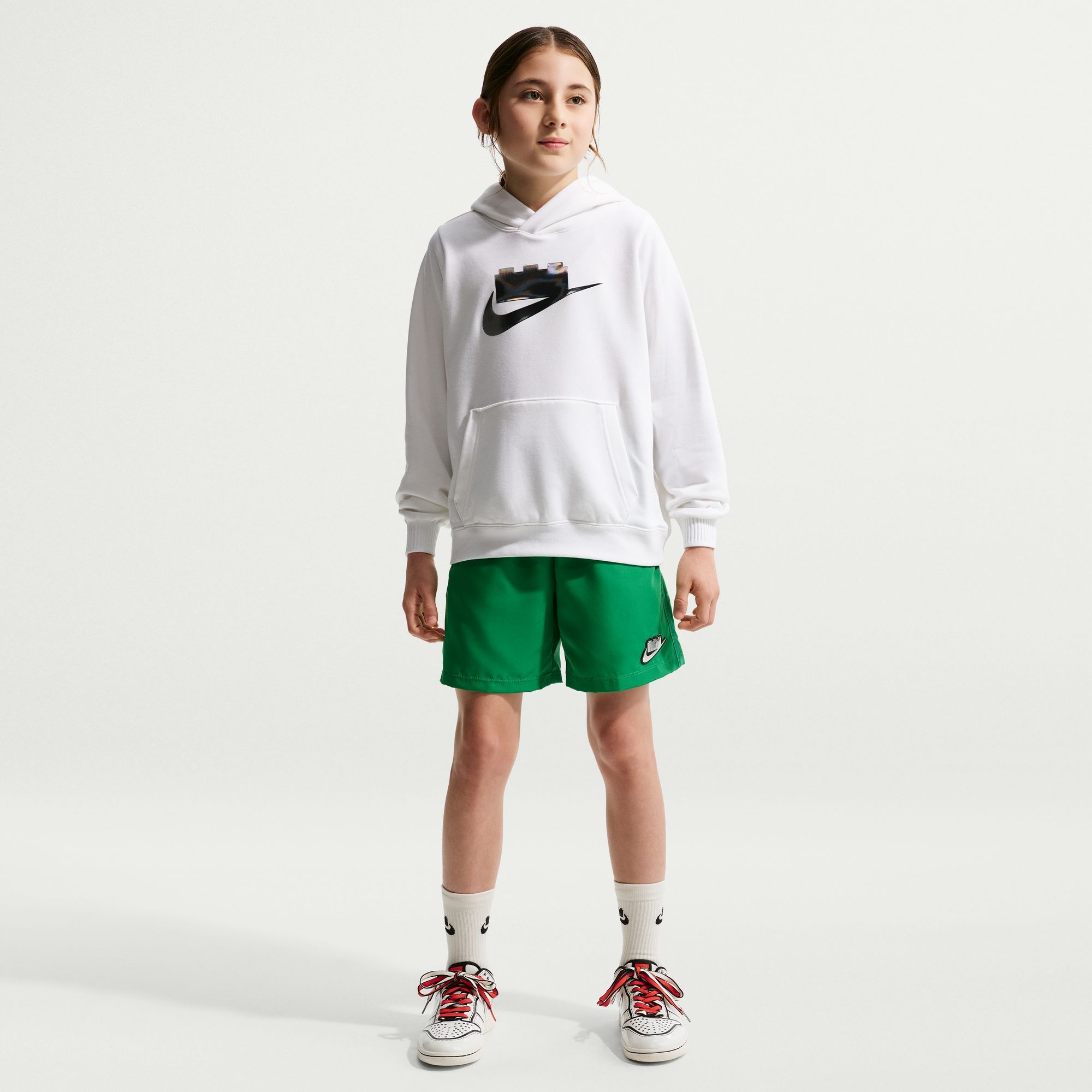 Sweat à capuche Collection Nike x LEGO pour grands enfants - Blanc (5010254)