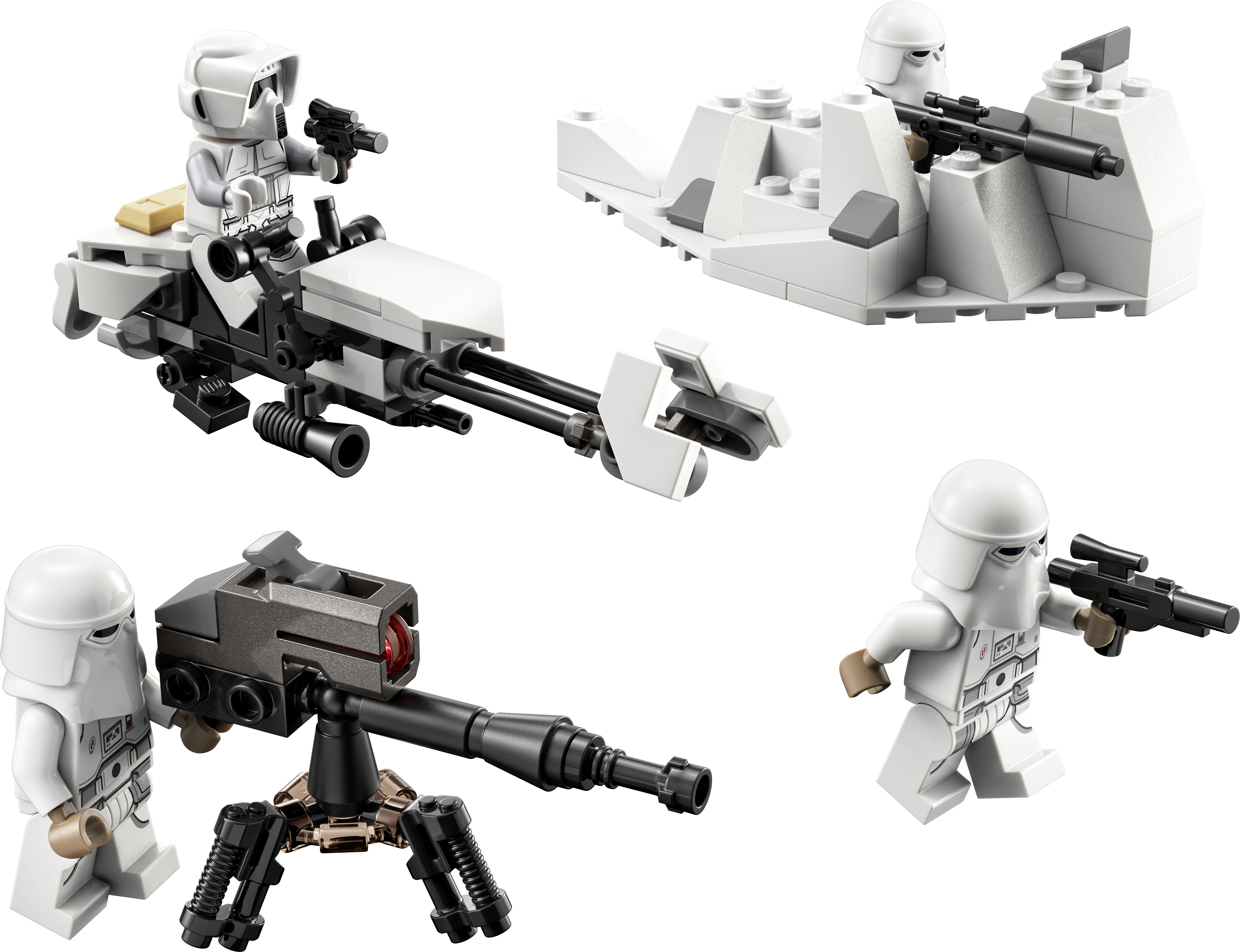 LEGO Star Wars 6 x Stud Shooters blaster weapon *NEW* 