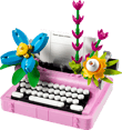 Typewriter with Flowers