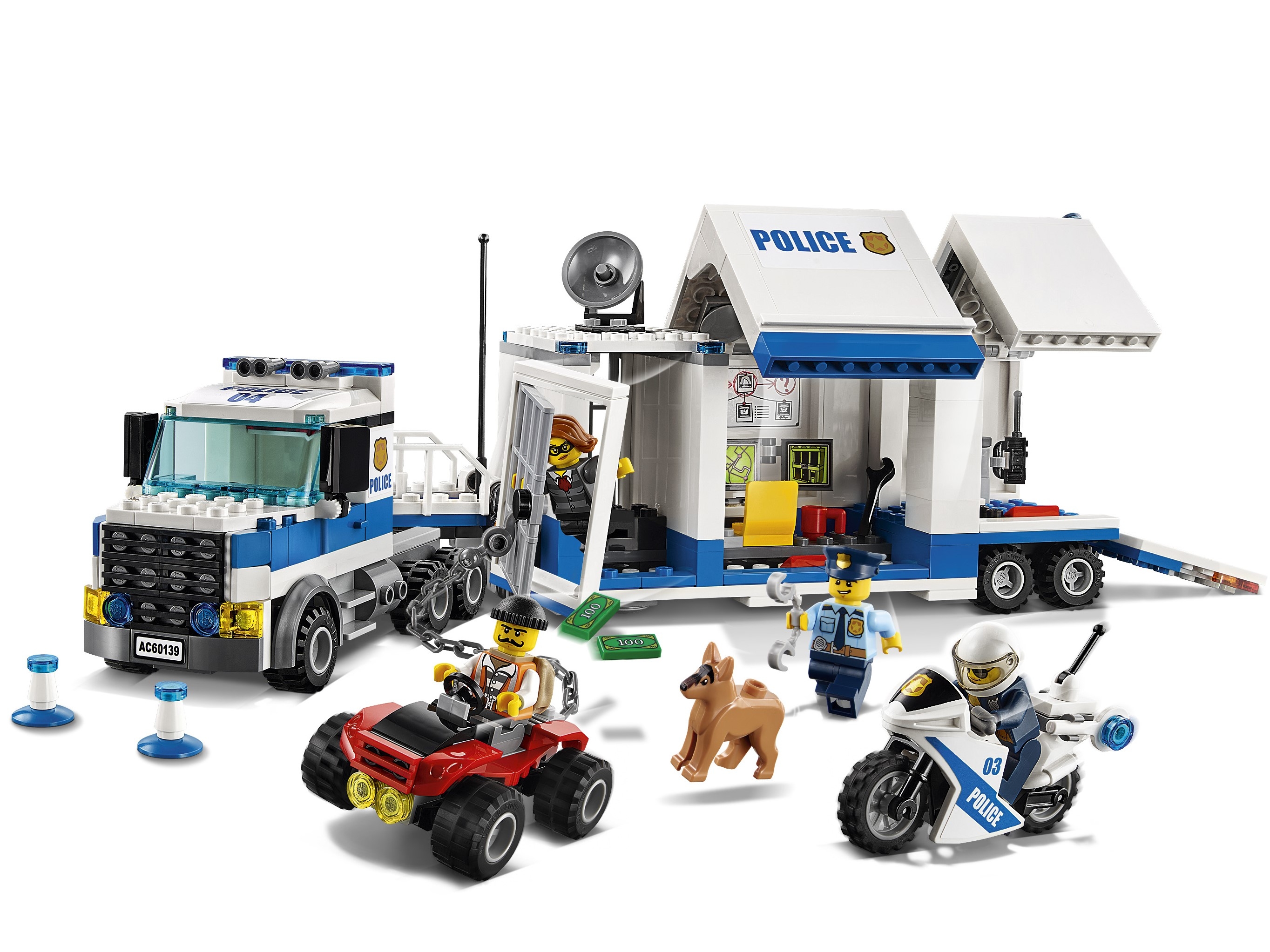 for sale online LEGO Mobile Command Center City Police 60139 